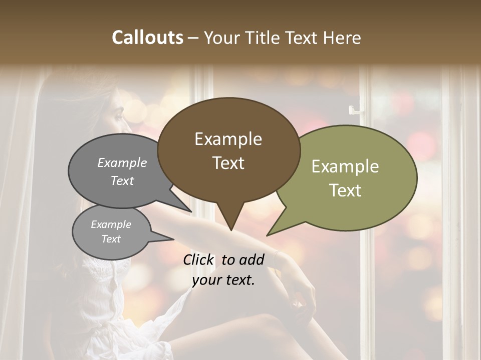 Abend Abwarten Melancholisch PowerPoint Template