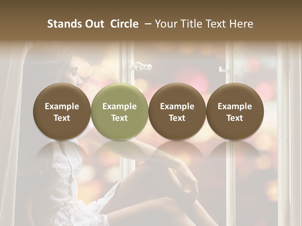 Abend Abwarten Melancholisch PowerPoint Template