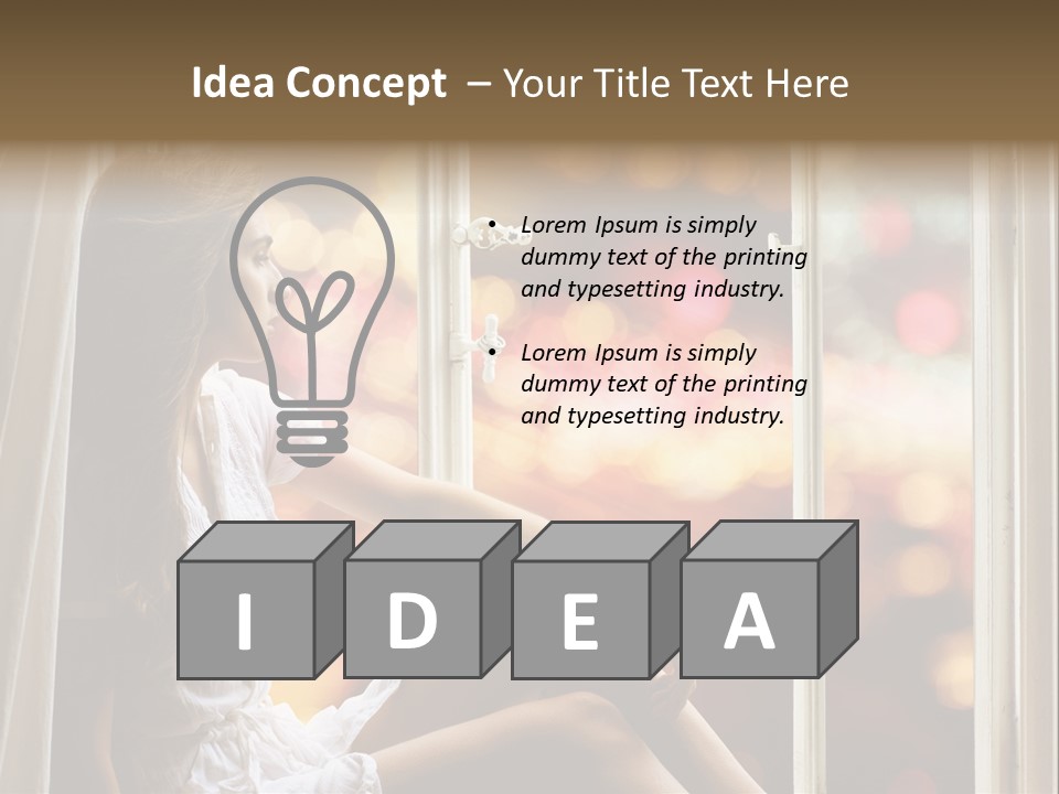 Abend Abwarten Melancholisch PowerPoint Template