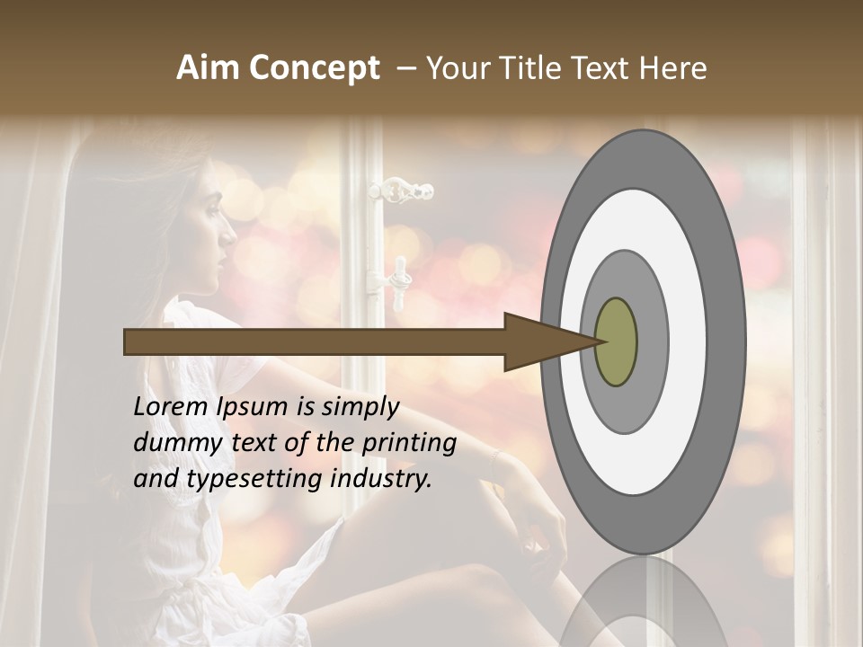 Abend Abwarten Melancholisch PowerPoint Template