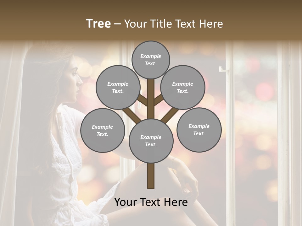 Abend Abwarten Melancholisch PowerPoint Template