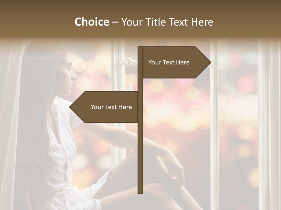 Abend Abwarten Melancholisch PowerPoint Template