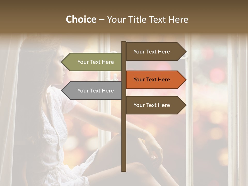 Abend Abwarten Melancholisch PowerPoint Template