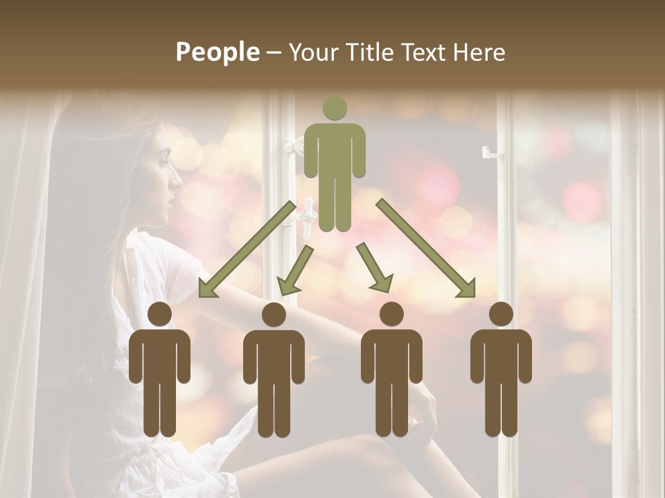 Abend Abwarten Melancholisch PowerPoint Template