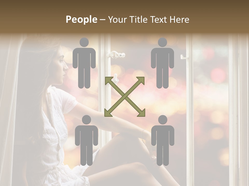 Abend Abwarten Melancholisch PowerPoint Template