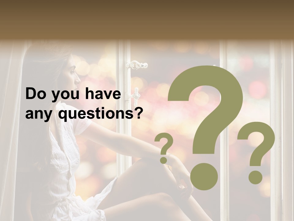 Abend Abwarten Melancholisch PowerPoint Template