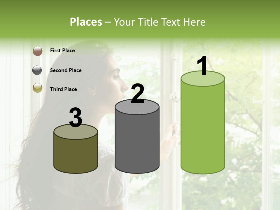 Person Sicht Regen PowerPoint Template