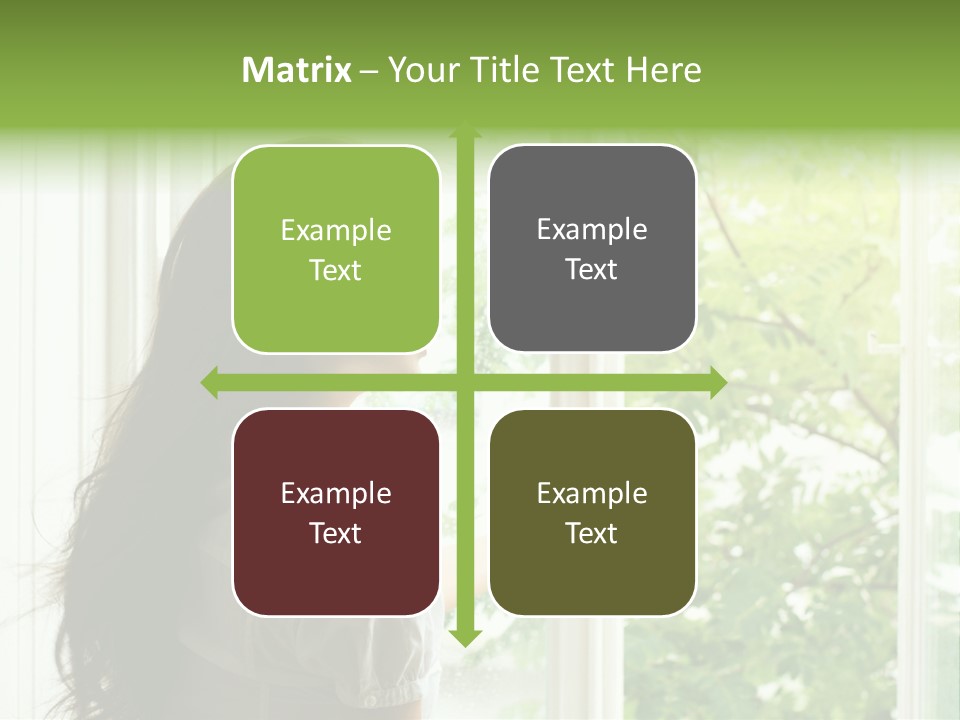 Person Sicht Regen PowerPoint Template