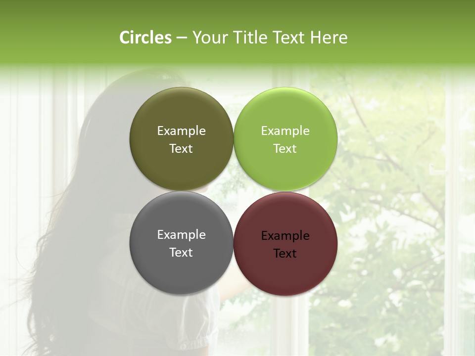 Person Sicht Regen PowerPoint Template