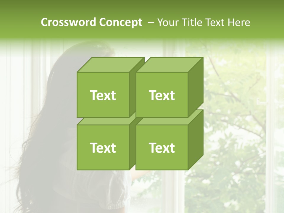 Person Sicht Regen PowerPoint Template
