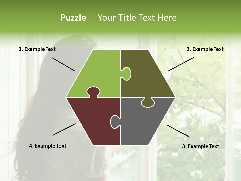 Person Sicht Regen PowerPoint Template