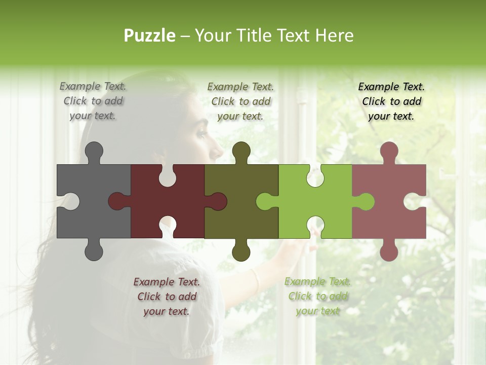 Person Sicht Regen PowerPoint Template