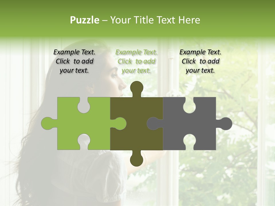 Person Sicht Regen PowerPoint Template