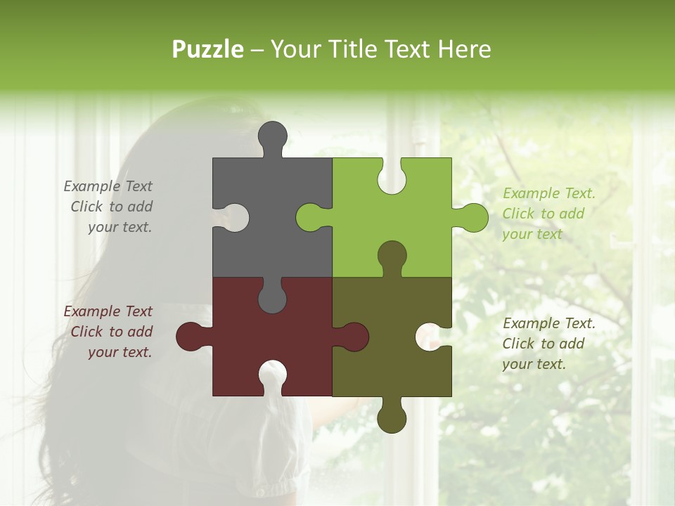 Person Sicht Regen PowerPoint Template