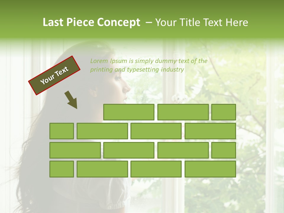 Person Sicht Regen PowerPoint Template