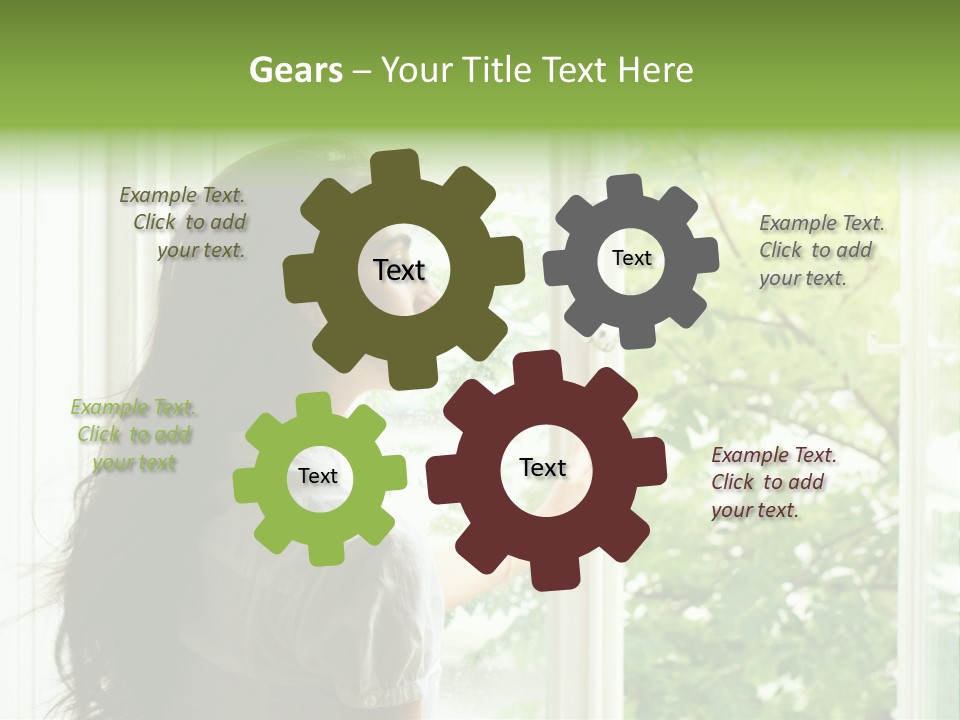 Person Sicht Regen PowerPoint Template