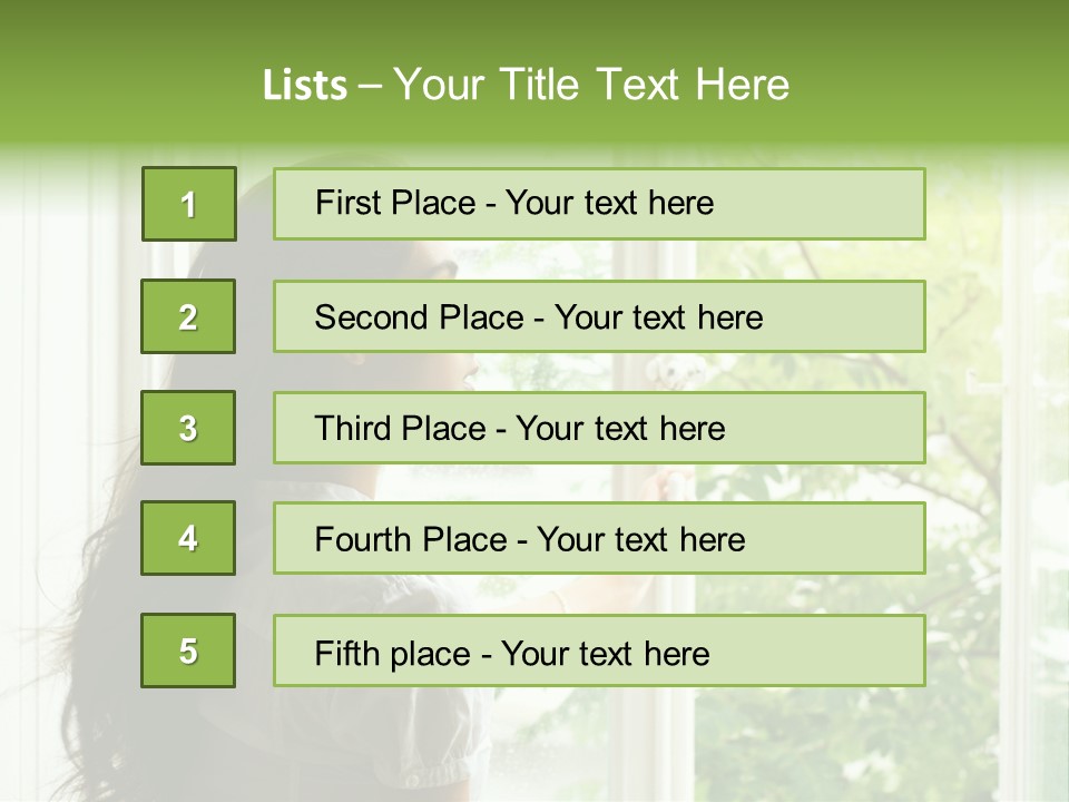 Person Sicht Regen PowerPoint Template