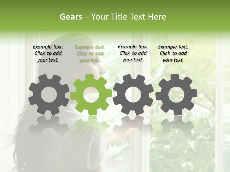 Person Sicht Regen PowerPoint Template