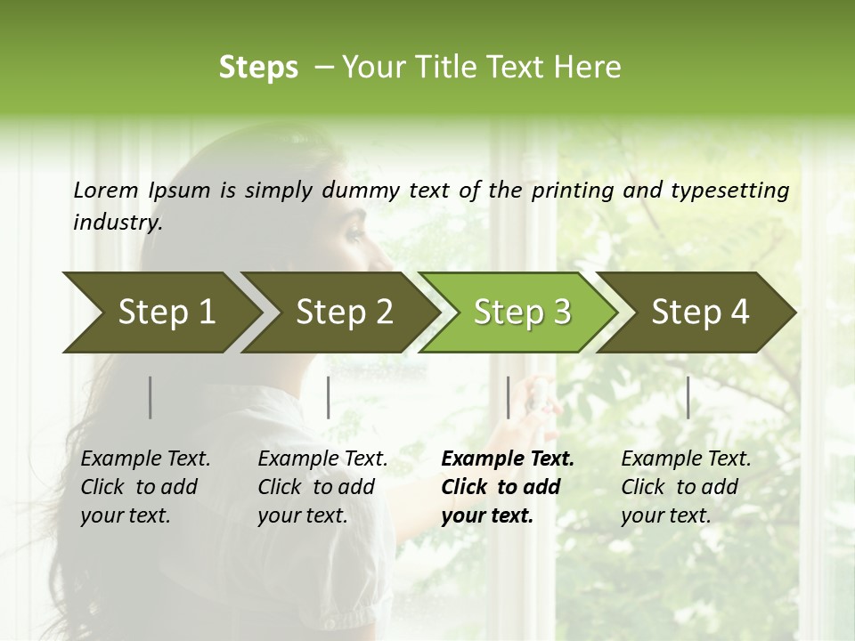 Person Sicht Regen PowerPoint Template