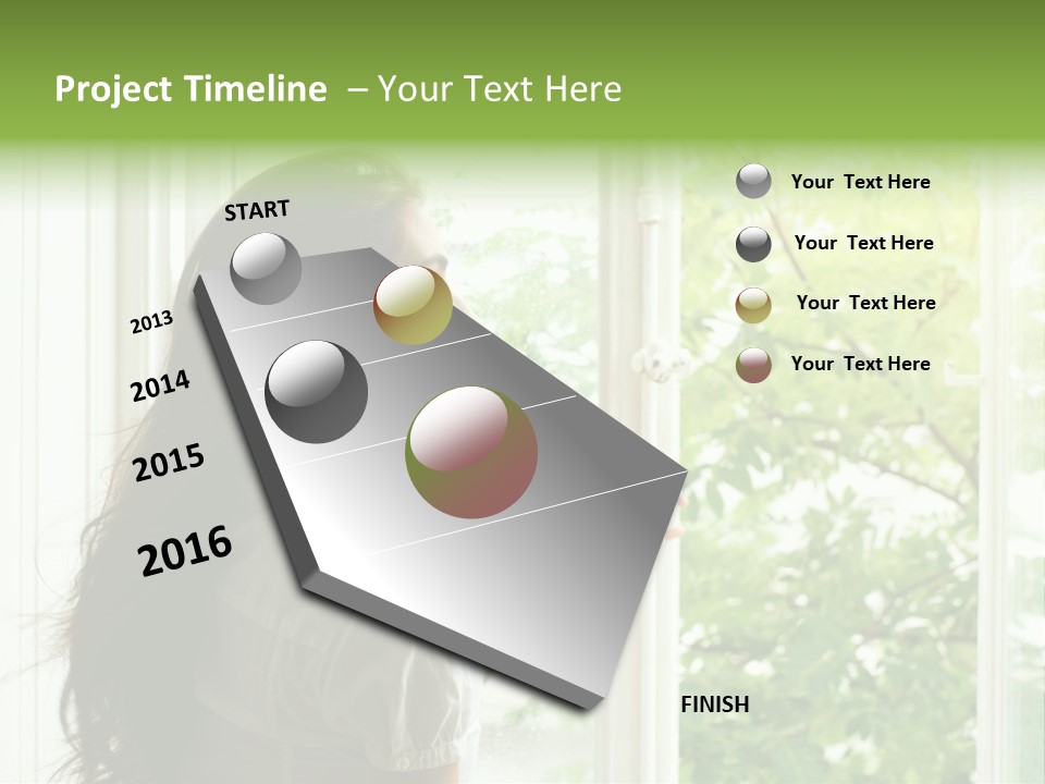Person Sicht Regen PowerPoint Template