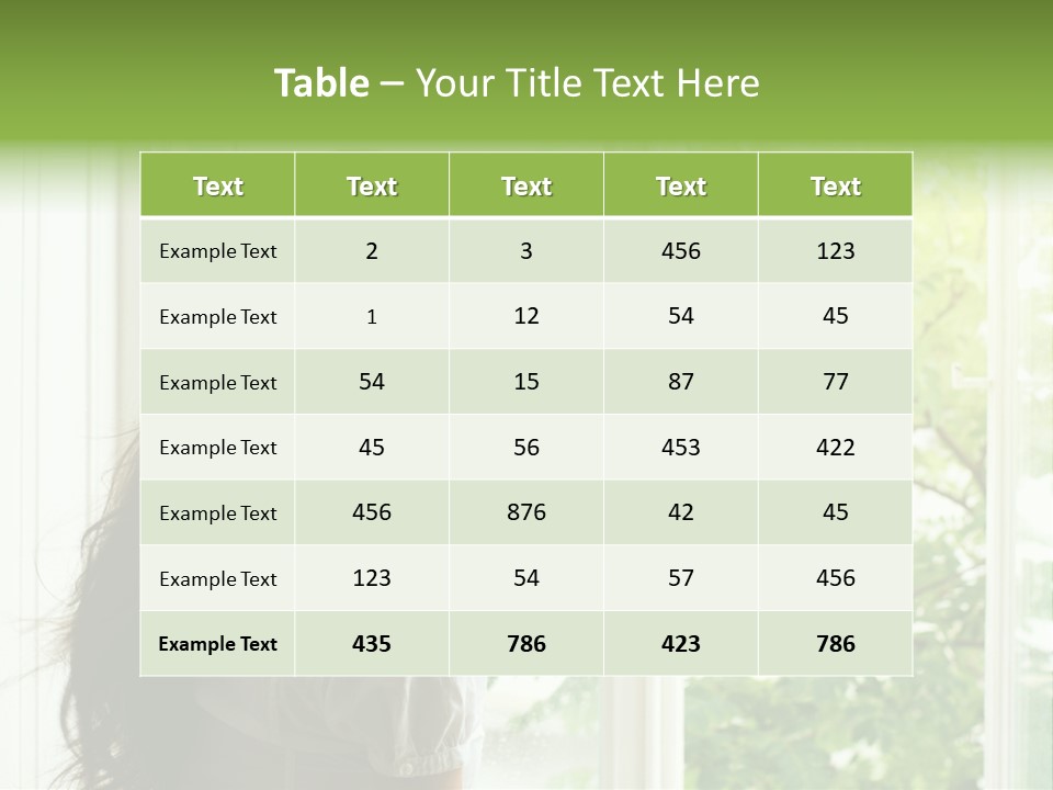Person Sicht Regen PowerPoint Template