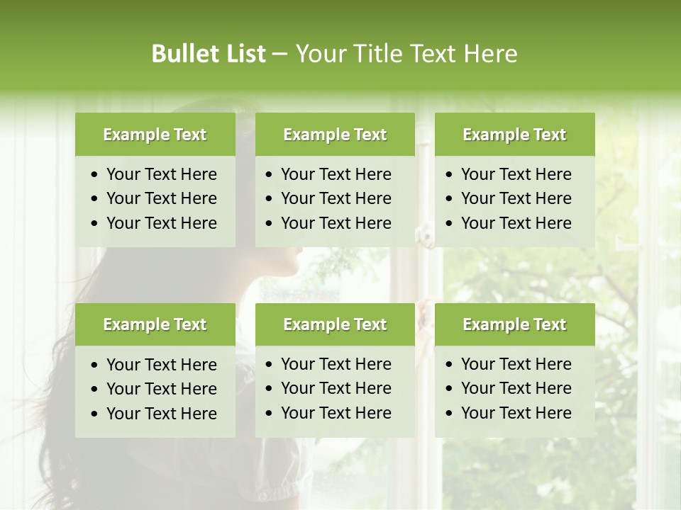 Person Sicht Regen PowerPoint Template