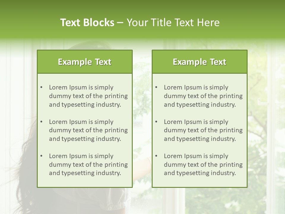 Person Sicht Regen PowerPoint Template