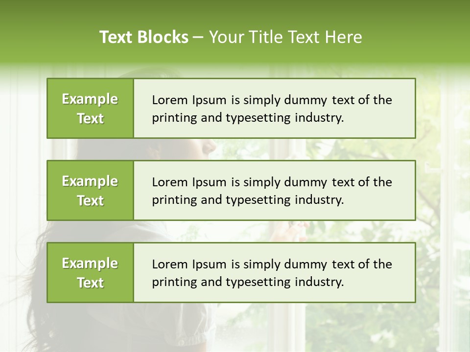 Person Sicht Regen PowerPoint Template