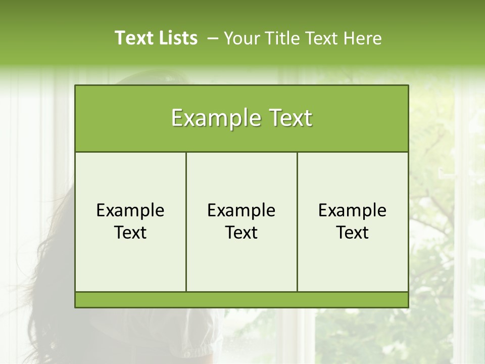 Person Sicht Regen PowerPoint Template
