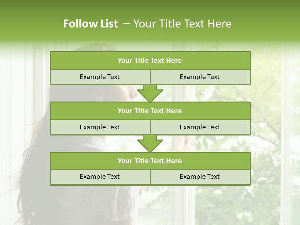 Person Sicht Regen PowerPoint Template