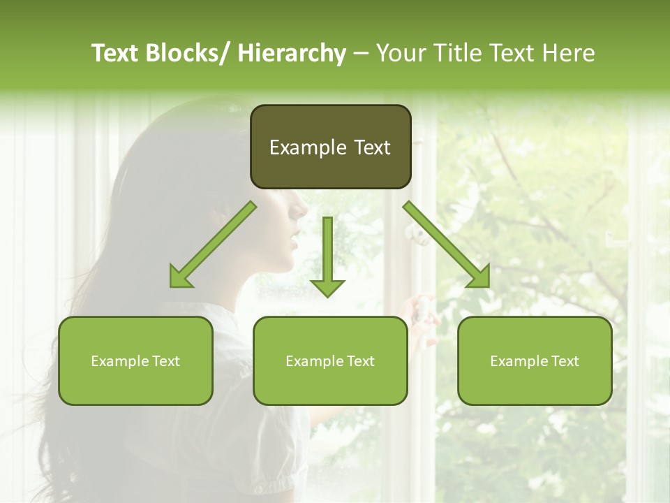 Person Sicht Regen PowerPoint Template