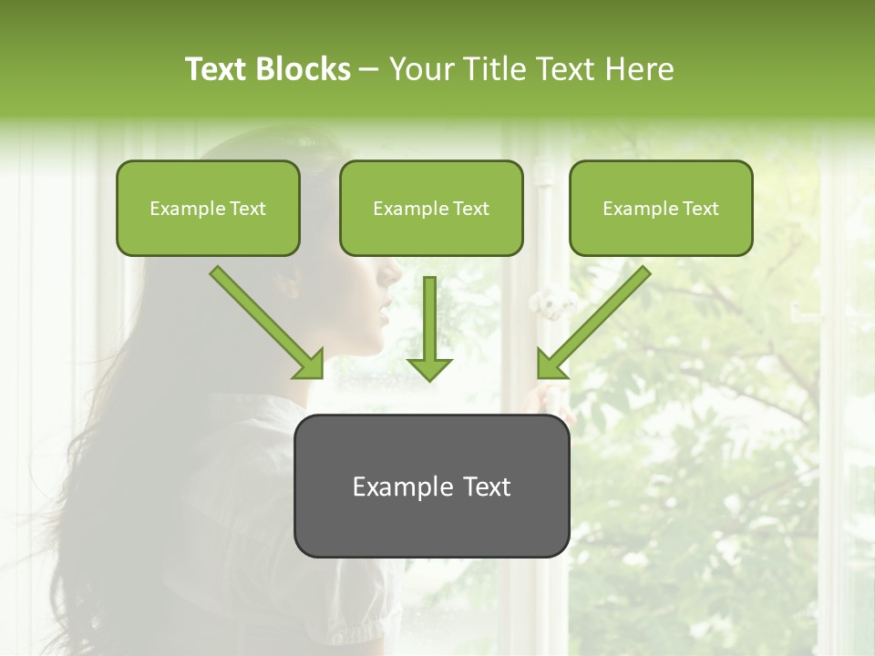 Person Sicht Regen PowerPoint Template