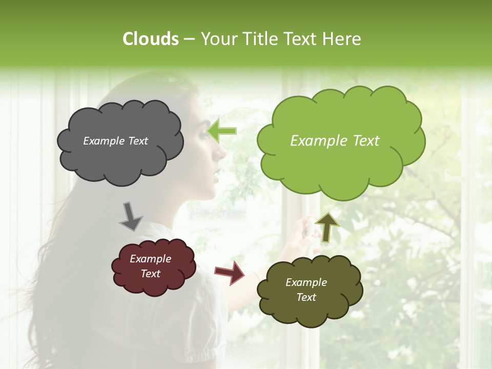 Person Sicht Regen PowerPoint Template