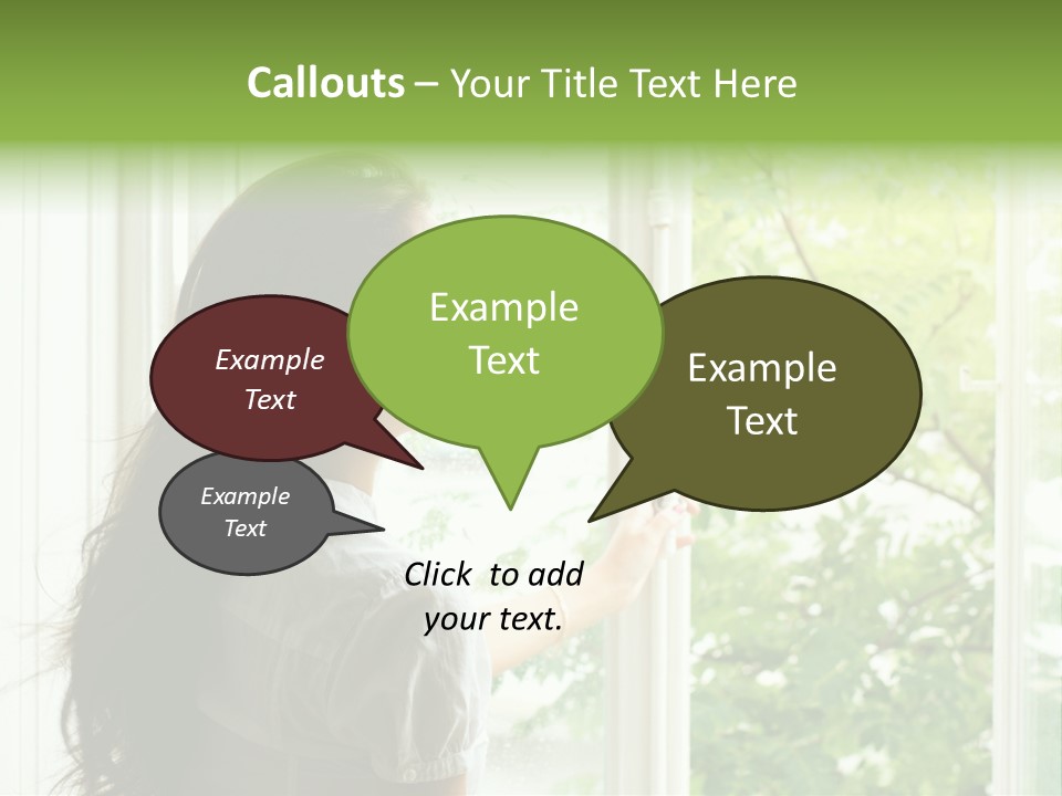 Person Sicht Regen PowerPoint Template