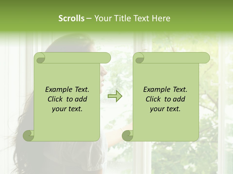 Person Sicht Regen PowerPoint Template