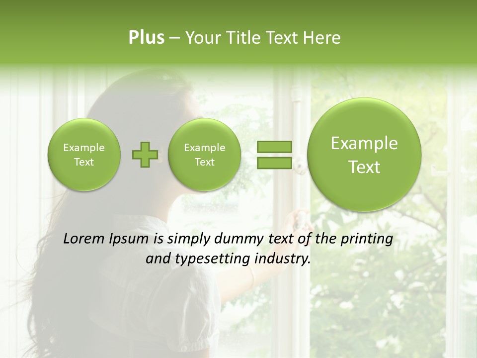 Person Sicht Regen PowerPoint Template