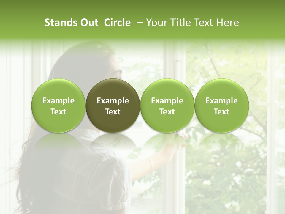 Person Sicht Regen PowerPoint Template