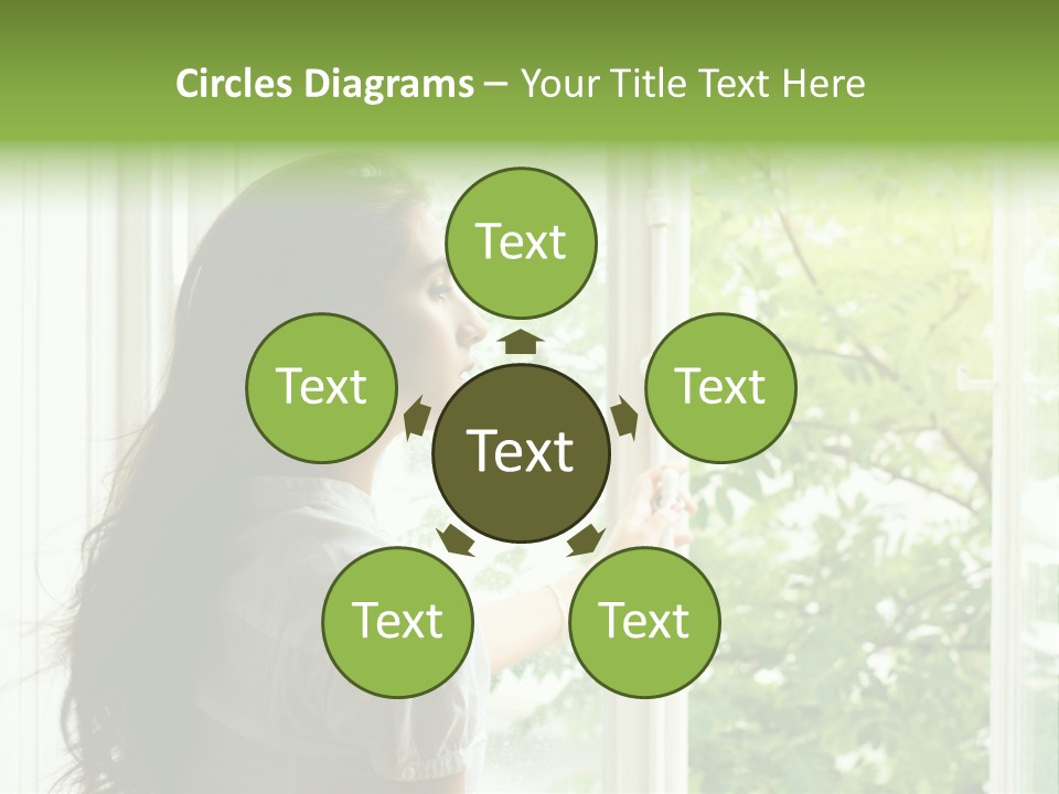 Person Sicht Regen PowerPoint Template