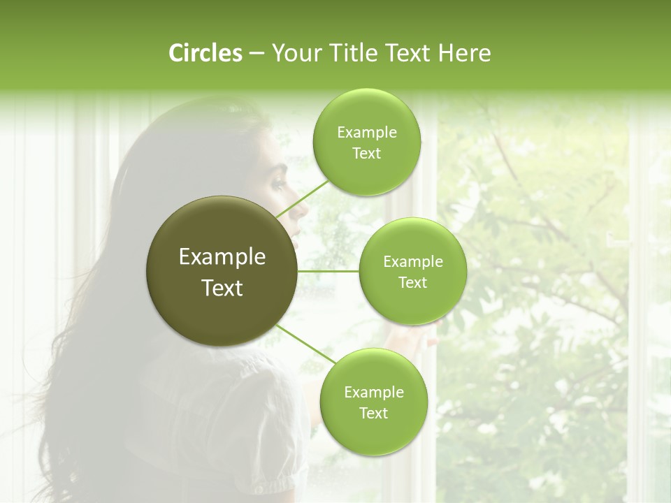 Person Sicht Regen PowerPoint Template