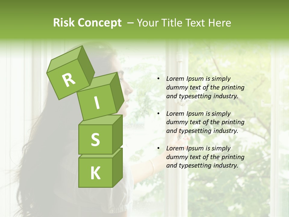 Person Sicht Regen PowerPoint Template