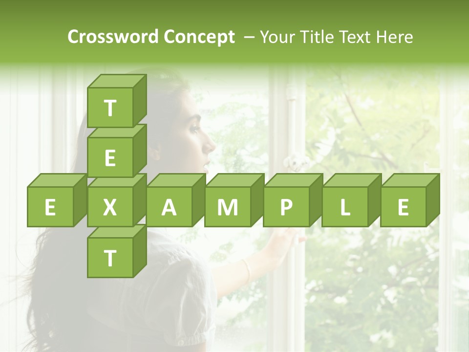 Person Sicht Regen PowerPoint Template