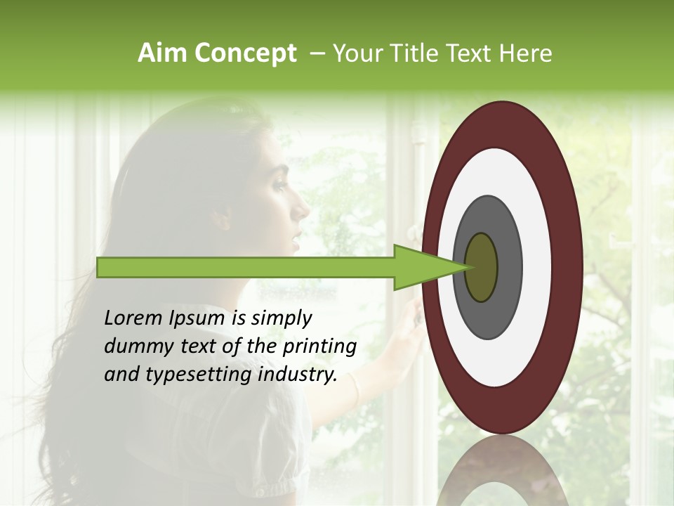 Person Sicht Regen PowerPoint Template