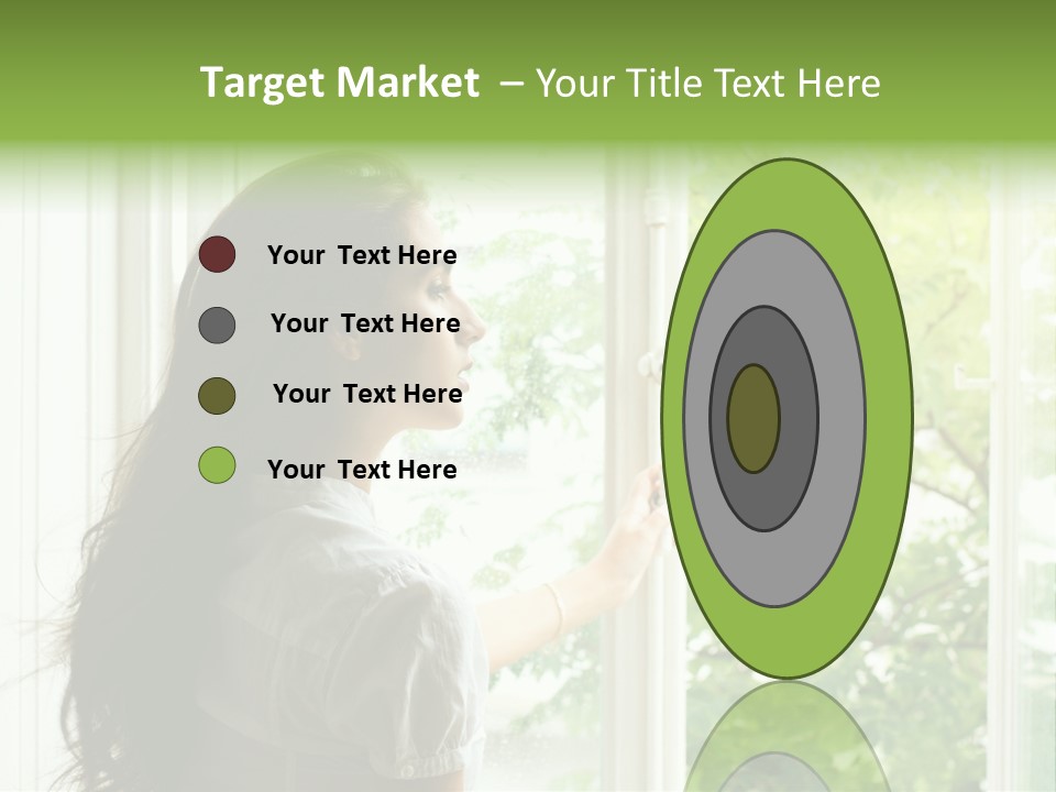 Person Sicht Regen PowerPoint Template