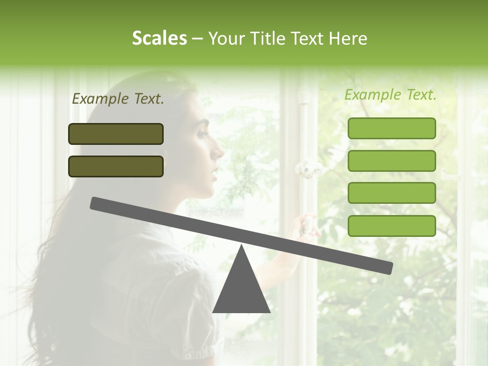 Person Sicht Regen PowerPoint Template