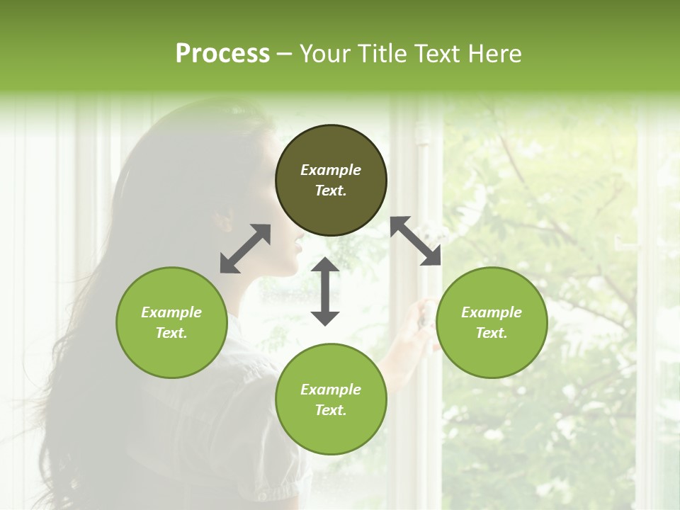 Person Sicht Regen PowerPoint Template