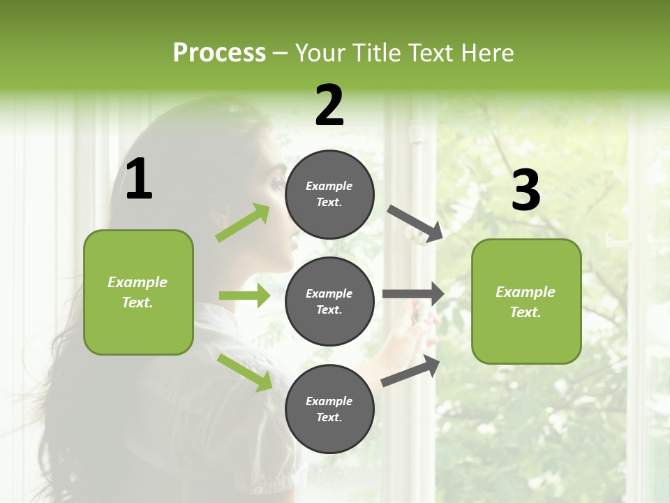 Person Sicht Regen PowerPoint Template