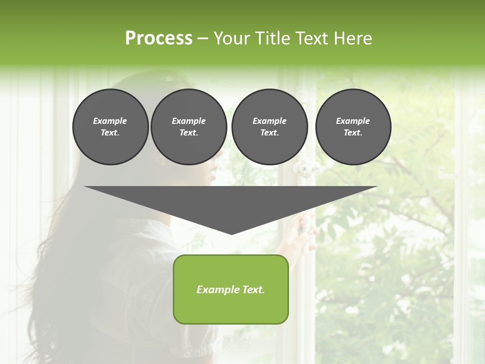 Person Sicht Regen PowerPoint Template