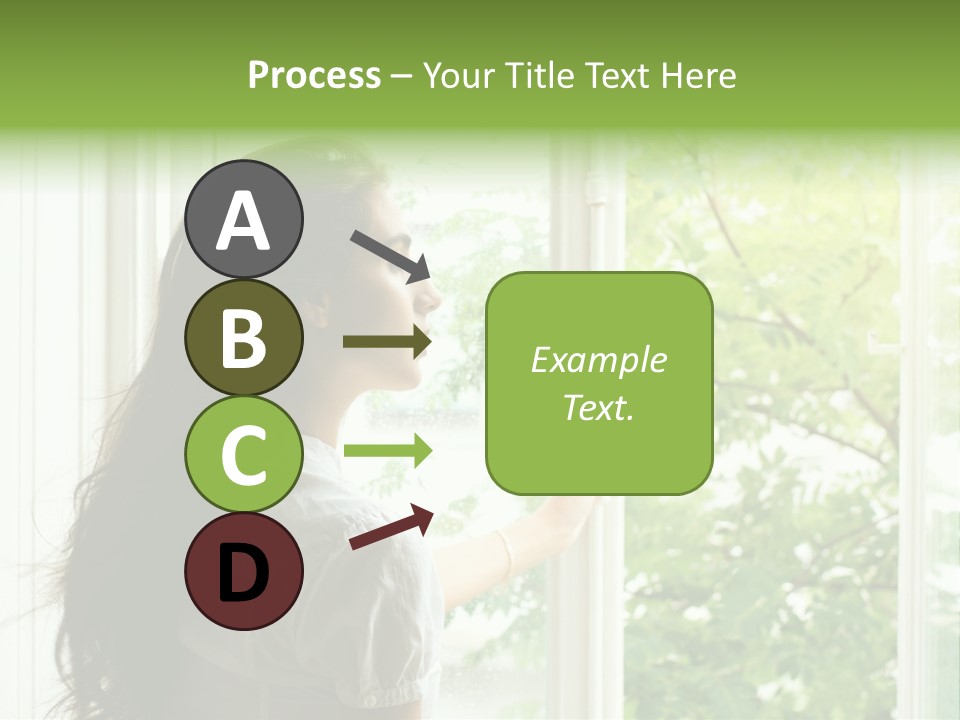 Person Sicht Regen PowerPoint Template