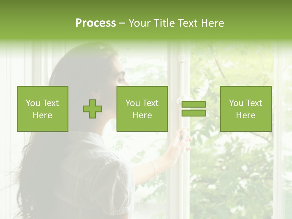Person Sicht Regen PowerPoint Template