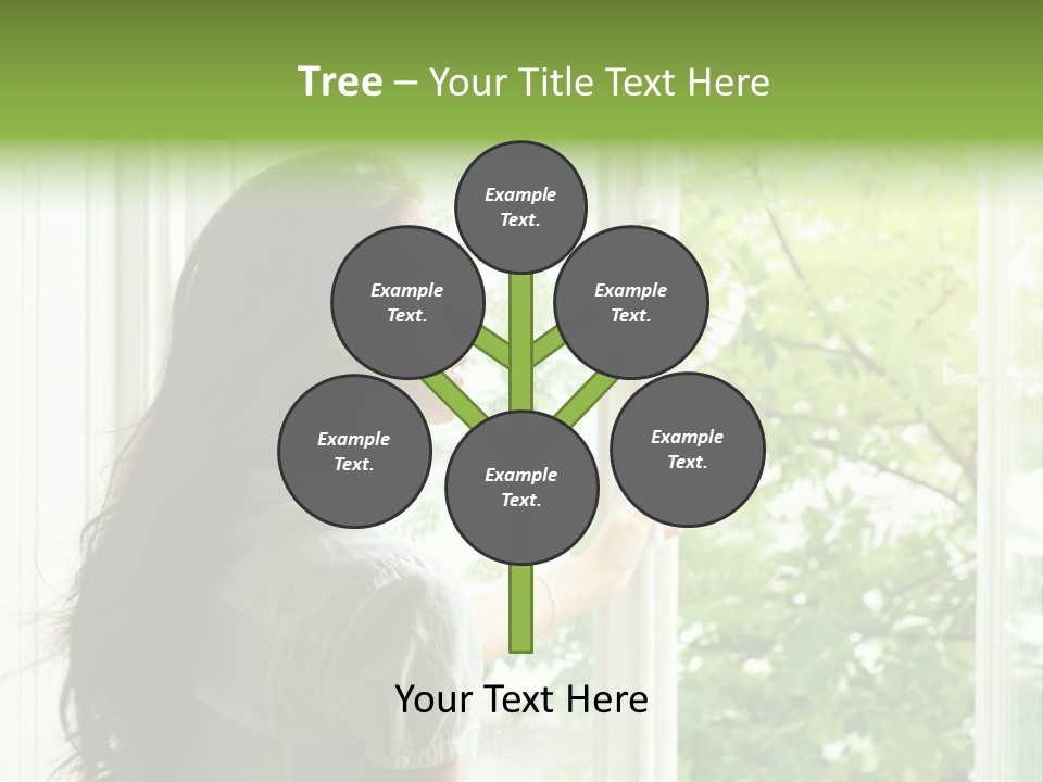 Person Sicht Regen PowerPoint Template